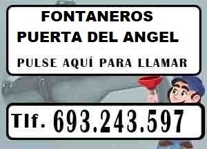 Fontaneros Puerta del Angel Madrid Urgentes